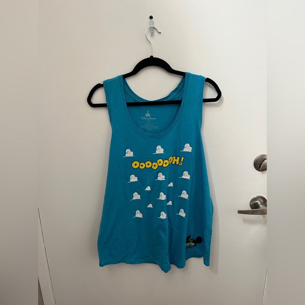 Disney Parks Toy Story Aliens and Micky Mouse Hat Tank Top